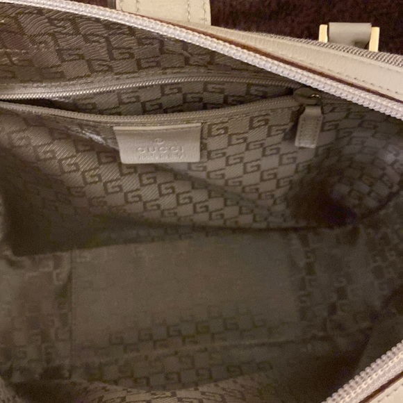 Gucci Logo Gray Top Handle Bag - Picture 4 of 12